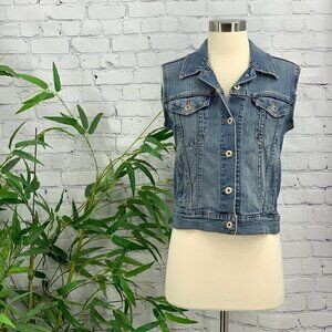 Levi Strauss Vintage Levi's Light Wash Denim Vest